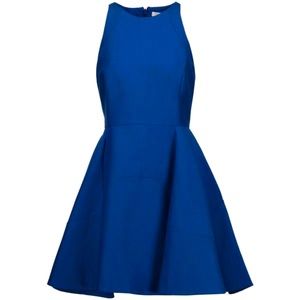 Halston Heritage Blue Mini Dress